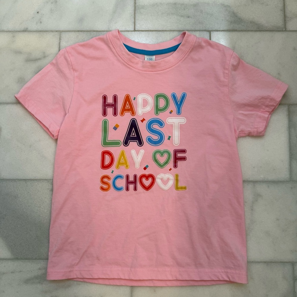 Pink Kids Graphic T-Shirt